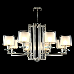 Люстра с 8-ю цилиндрическими плафонами из стекла Laurent варинант исполнения - 8 | Loft Concept в Волгограде