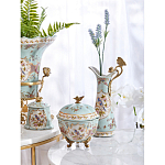 Шкатулка голубого цвета с цветочными орнаментами Blue Garden варинант исполнения - 6 | Loft Concept в Волгограде