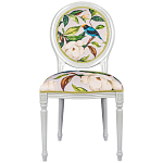 Стул светло-серый из натурального бука с изображением птицы в саду Blooming Birds варинант исполнения - 1 | Loft Concept в Волгограде