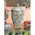 Ваза с крышкой и цветочным узором Genuine Chinese Classics варинант исполнения - 2 | Loft Concept в Волгограде