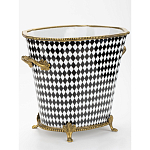 Фарфоровое кашпо Black and white square варинант исполнения - 2 | Loft Concept в Волгограде