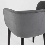 Мягкое кресло на металлических ножках Shaggy Dark Grey варинант исполнения - 6 | Loft Concept в Волгограде