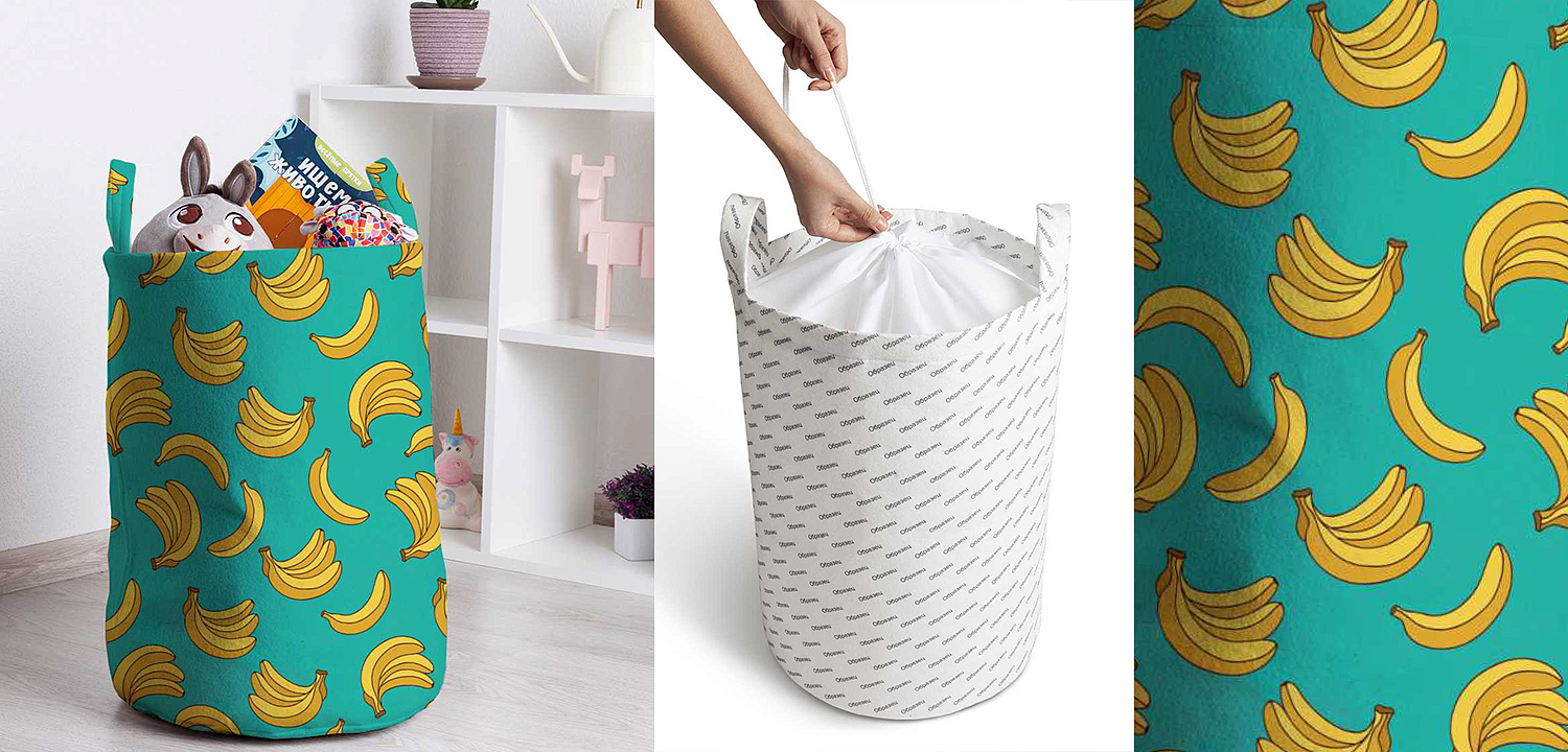 Корзина Bananas Pattern Basket Корзина Bananas Pattern Basket - Loft-Concept в Волгограде