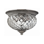 Потолочный светильник с чашеобразным плафоном из толстого волнообразного стекла и широким узорчатым основанием Hinkley варинант исполнения - 5 | Loft Concept в Волгограде