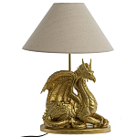 Настольная лампа с абажуром Дракон Golden Dragon Lamp Beige варинант исполнения - 5 | Loft Concept в Волгограде