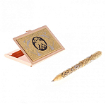 Набор из ручки шариковой металлической и карманной визитницы с гравировкой Герба России Metal Pens варинант исполнения - 3 | Loft Concept в Волгограде