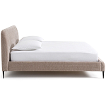 Кровать с обивкой велюр Hazel Velour Beige Bed варинант исполнения - 3 | Loft Concept в Волгограде