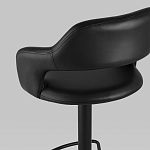 Барный стул черного цвета Strohach варинант исполнения - 6 | Loft Concept в Волгограде