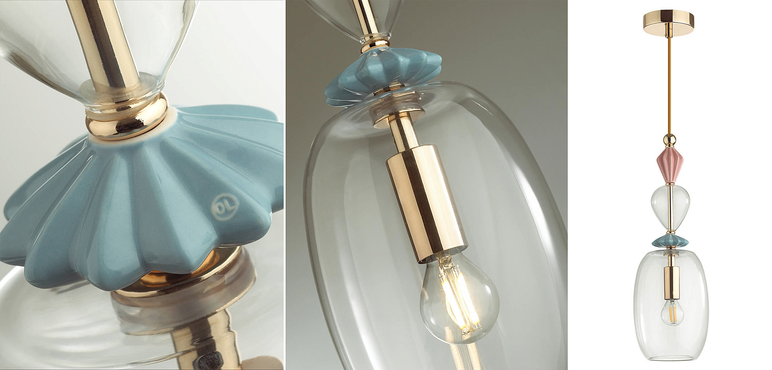 Подвесной светильник Iris Glas hanging lamp candy B Подвесной светильник Iris Glas hanging lamp candy B - Loft-Concept в Волгограде