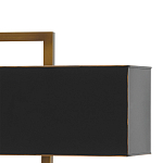 Настольная лампа прямоугольная с черным абажуром Strictness of Forms варинант исполнения - 1 | Loft Concept в Волгограде