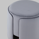 Пуф Alice Poof Grey Серый велюр варинант исполнения - 4 | Loft Concept в Волгограде