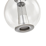 Подвесной светильник с плафоном в форме шара Inner Gleam Orb silver варинант исполнения - 6 | Loft Concept в Волгограде