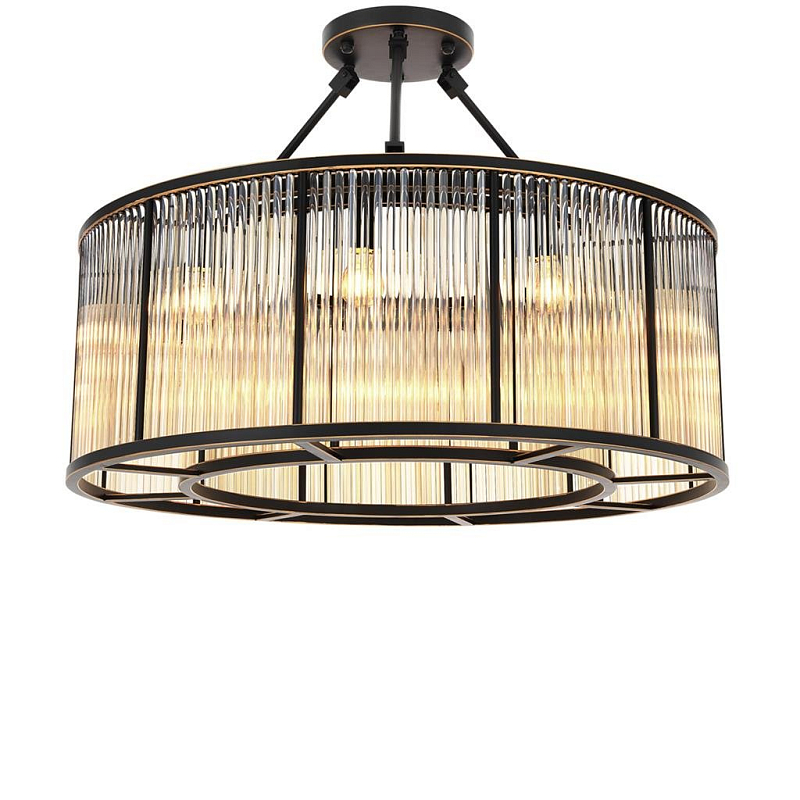Потолочный светильник Ceiling Lamp Bernardi Bronze Темная бронза Прозрачное Стекло Потолочный светильник Ceiling Lamp Bernardi Bronze Темная бронза Прозрачное Стекло в Волгограде | Loft Concept