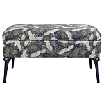 Банкетка с принтом из журавлей Crane варинант исполнения - 1 | Loft Concept в Волгограде