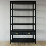 Стеллаж с двумя ящиками Elsa Dreams Black варинант исполнения - 4 | Loft Concept в Волгограде