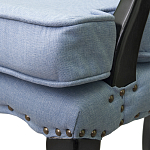 Кресло Aubrey Classical Armchair blue flax варинант исполнения - 4 | Loft Concept в Волгограде