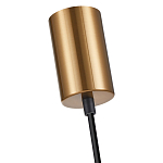 Подвесной светильник со стеклянным плафоном в форме бокала янтарного цвета Prestige варинант исполнения - 5 | Loft Concept в Волгограде