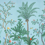 Обои ручная роспись Amazonia Duck Egg варинант исполнения - 3 | Loft Concept в Волгограде