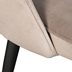 Стул велюровый серо-бежевый Schelde Gray Beige варинант исполнения - 3 | Loft Concept в Волгограде