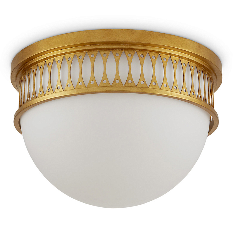Потолочный светильник с фактурным золотым каркасом Exceptional Classic Design Золотой Молочный Потолочный светильник с фактурным золотым каркасом Exceptional Classic Design Золотой Молочный в Волгограде | Loft Concept