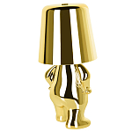 Настольная лампа фигурная золотого цвета с гладким абажуром Высота 19 см Sophia варинант исполнения - 6 | Loft Concept в Волгограде