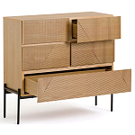 Комод с геометрическим рисунком на ящиках Anders Light Wood варинант исполнения - 4 | Loft Concept в Волгограде