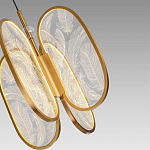 Люстра с гравировкой на акриловых плафонах Gravyura Bronze D 33 см варинант исполнения - 3 | Loft Concept в Волгограде