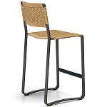 Дизайнерский стул с каркасом из металла с плетеными сиденьем и спинкой GREEN POINT Chair варинант исполнения - 15 | Loft Concept в Волгограде