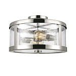 Потолочный светильник с цилиндрическим плафоном из прозрачного пузырькового стекла Feiss варинант исполнения - 1 | Loft Concept в Волгограде