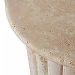 Дизайнерский журнальный стол круглый с фактурным основанием Kibul варинант исполнения - 2 | Loft Concept в Волгограде