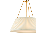 Подвесной светильник светодиодный с фактурным тканевым конусообразным абажуром White Fabric Lampshade варинант исполнения - 2 | Loft Concept в Волгограде