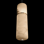 Подвесной светильник с цилиндрическим плафоном из белого алебастра Cryptocrystalline Stone варинант исполнения - 8 | Loft Concept в Волгограде