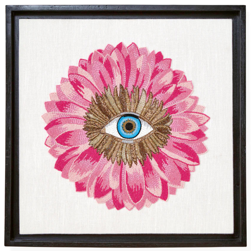 Панно Розовый цветок вышитое бисером PETALS BEADED ART Розовый Панно Розовый цветок вышитое бисером PETALS BEADED ART Розовый в Волгограде | Loft Concept