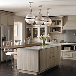 Подвесной светильник с рифленым стеклянным плафоном в форме шара Kichler варинант исполнения - 9 | Loft Concept в Волгограде