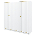 Шкаф белый четырёхдверный для одежды Antique Order варинант исполнения - 1 | Loft Concept в Волгограде