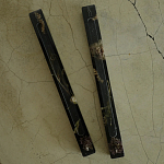 Подставка под благовония из эпоксидной смолы с цветами прямоугольная черная Epoxy Flowers Incense Stand Black варинант исполнения - 2 | Loft Concept в Волгограде