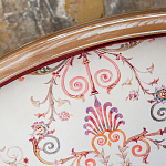 Трехместный диван из массива бука бежевый с растительным орнаментом Raffael Renaissance Beige Sofa варинант исполнения - 5 | Loft Concept в Волгограде