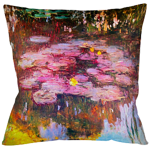 Подушка декоративная Лилии водяные Impressionism in Art