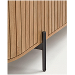 Буфет высокий из дерева манго и металла с открытыми полками и 2-мя дверцами Toinette варинант исполнения - 4 | Loft Concept в Волгограде