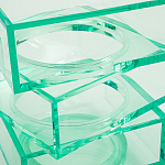 Стол журнальный в форме кубов Acrylic Furniture Lumina Mint Breeze варинант исполнения - 4 | Loft Concept в Волгограде