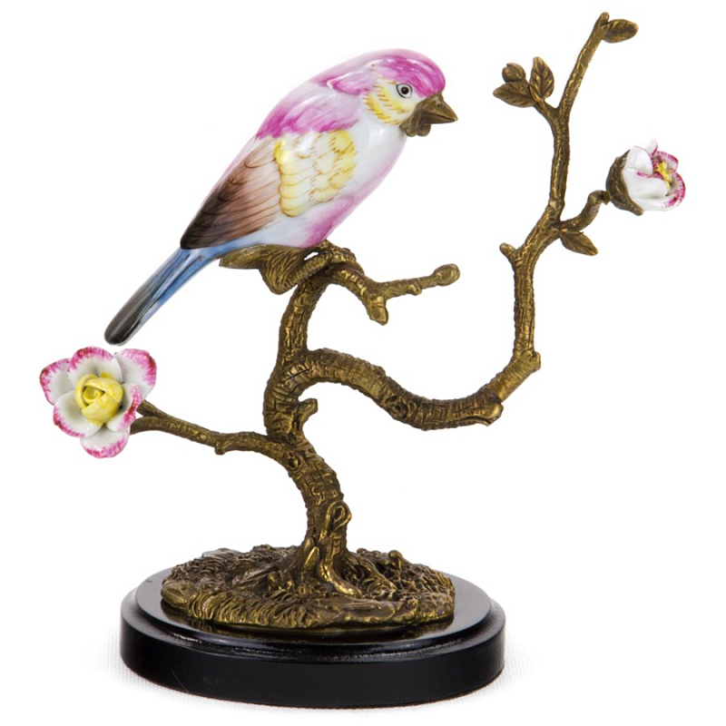 Статуэтка Pink Bird Белый Бронза Розовый (Rose) Статуэтка Pink Bird Белый Бронза Розовый (Rose) в Волгограде | Loft Concept