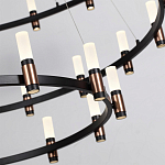 Люстра подвесная с тремя круглыми ярусами и цилиндрическими плафонами Arnaut Light варинант исполнения - 5 | Loft Concept в Волгограде