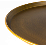 Столик журнальный металлический в форме перевернутого бокала Golden Glass варинант исполнения - 1 | Loft Concept в Волгограде