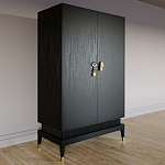 Платяной шкаф Elsa Dreams Black с 2-мя фасадами варинант исполнения - 2 | Loft Concept в Волгограде