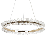 Кольцевая люстра с хрустальным декором Rowan Crystal Ring Horizontal Chandelier варинант исполнения - 3 | Loft Concept в Волгограде