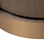 Кресло вращающееся черно-золотая рогожка Julia Armchair Golden Belt варинант исполнения - 5 | Loft Concept в Волгограде