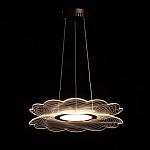 Люстра с прозрачным волнистым плафоном в форме цветка Ethereal Bloom варинант исполнения - 3 | Loft Concept в Волгограде