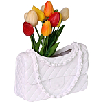 Кашпо в виде сумки Bag Vase White варинант исполнения - 1 | Loft Concept в Волгограде