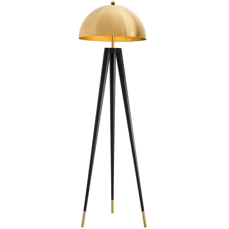Торшер Eichholtz Floor Lamp Coyote Глянцевое золото Черный Торшер Eichholtz Floor Lamp Coyote Глянцевое золото Черный в Волгограде | Loft Concept