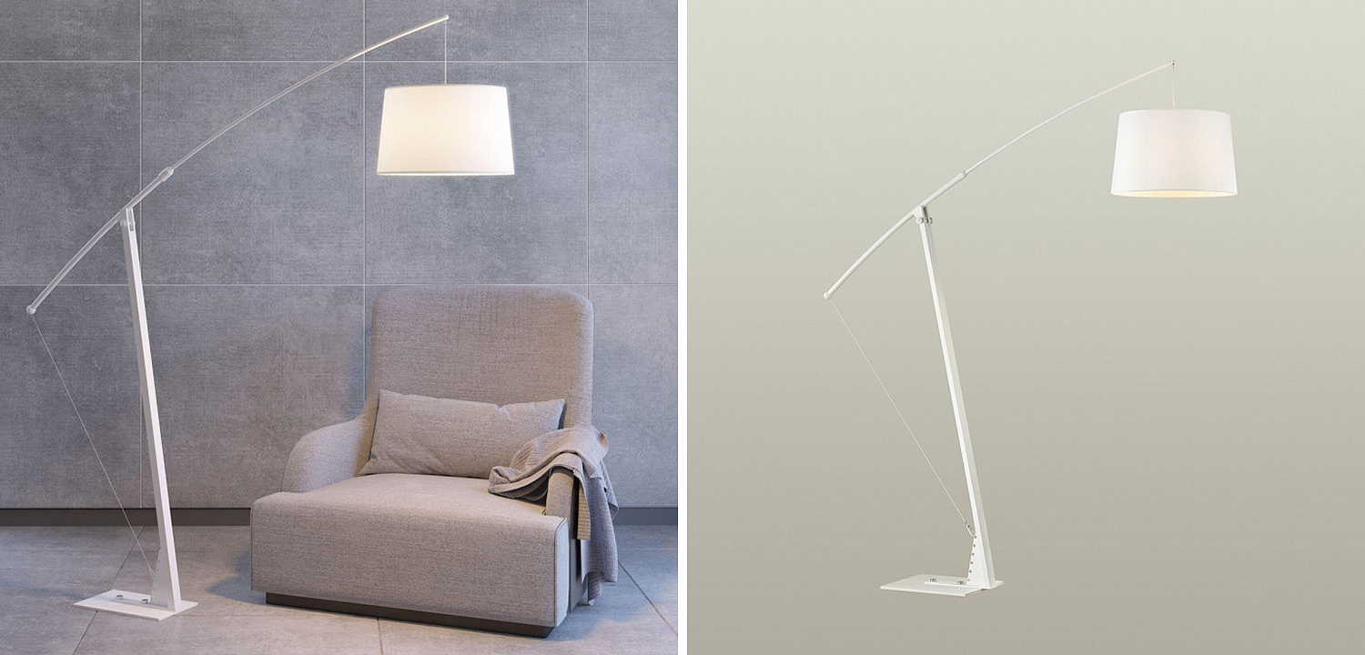 Торшер Floor Lamp Colin white Торшер Floor Lamp Colin white - Loft-Concept в Волгограде